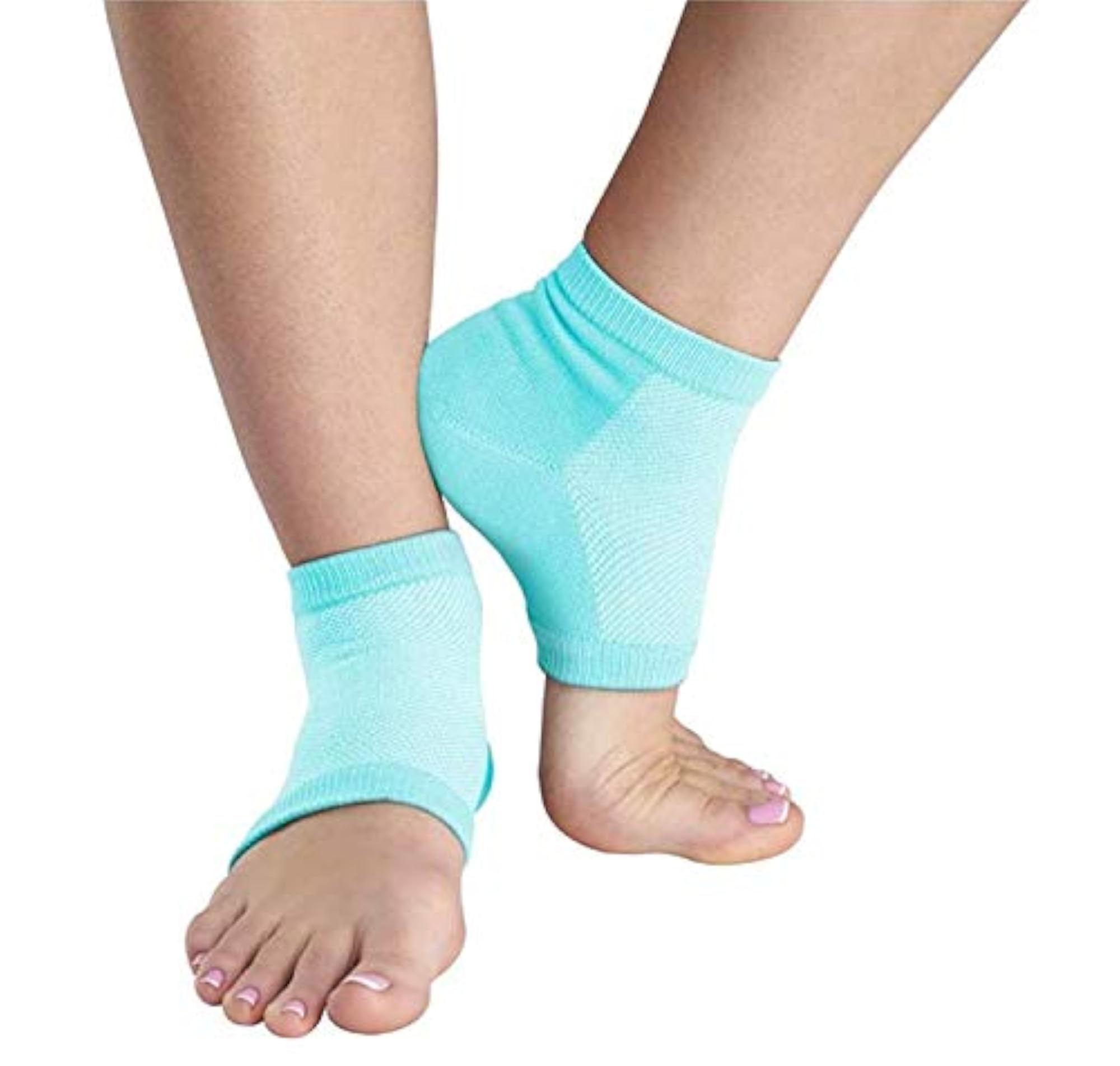 Heel Pain Relief Silicone Gel Heel Socks, Protector